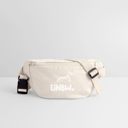 LiNBW. Recycelte Gürteltasche - Naturweiß