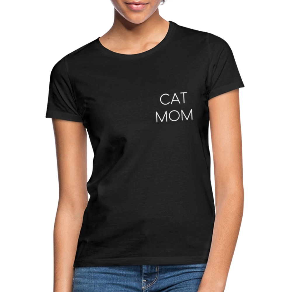 LiNBW. Frauen T-Shirt Stolzes Personal einer Katze - Schwarz