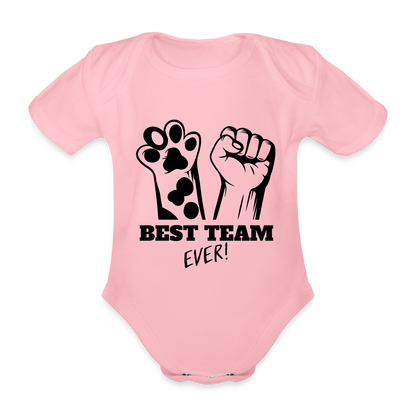 LiNBW. Body Kurzarm Best Team Ever - Hellrosa
