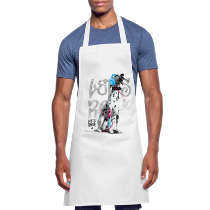 Kochschürze „Let’s Rock“ – Für Dalmatiner-Fans mit Rhythmus im Blut - Weiß