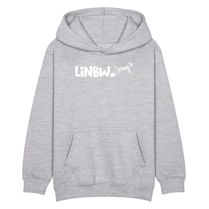 LiNBW. Kinder Hoodie Life is not just black and white - Hellgrau meliert