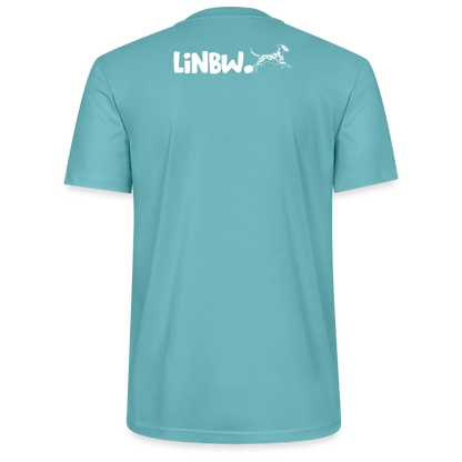 LiNBW. Männer T-Shirt Life is not just black and white - Pastelltürkis