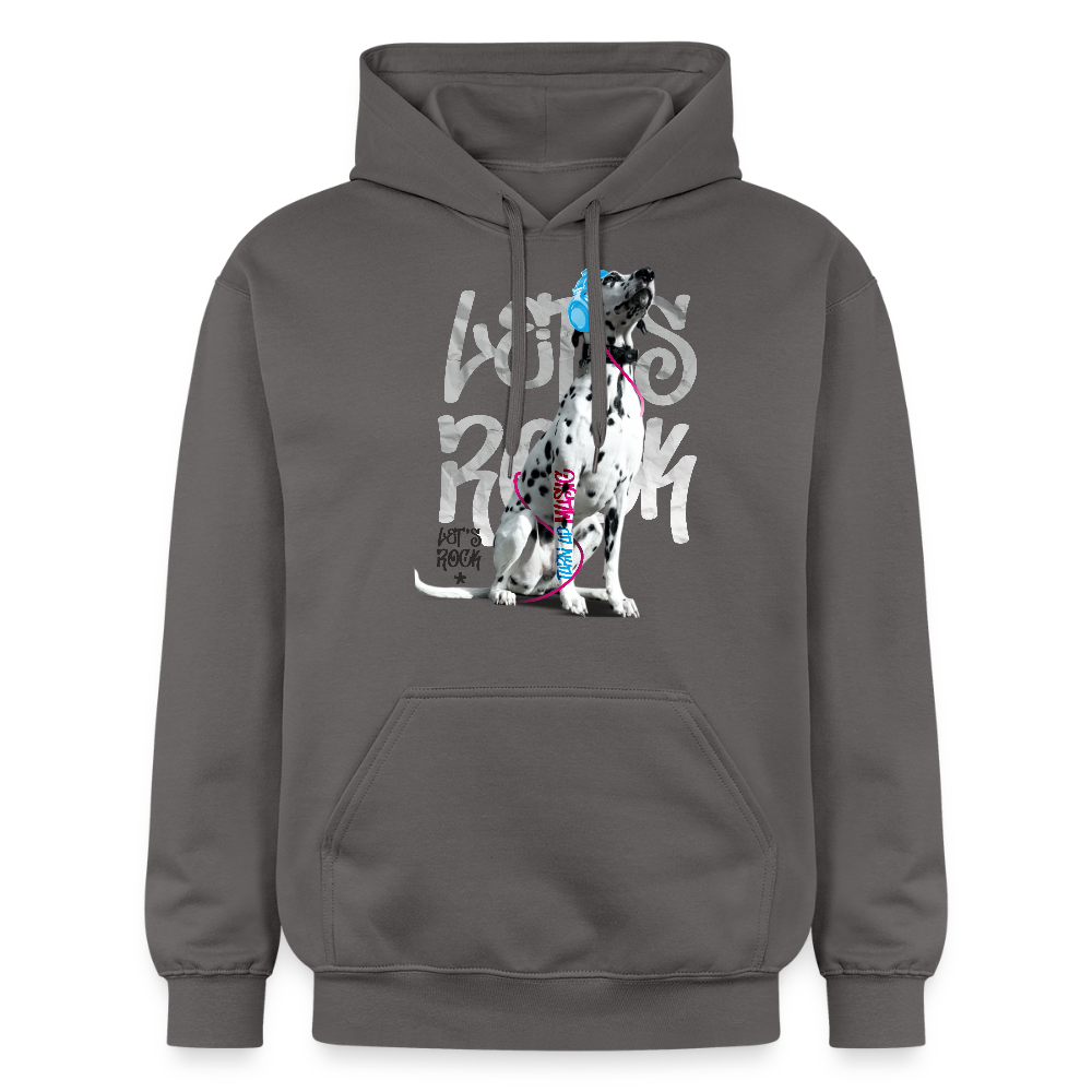 LiNBW. Männer & Frauen Hoodie Dalmatiner Let's Rock - Dunkelgrau
