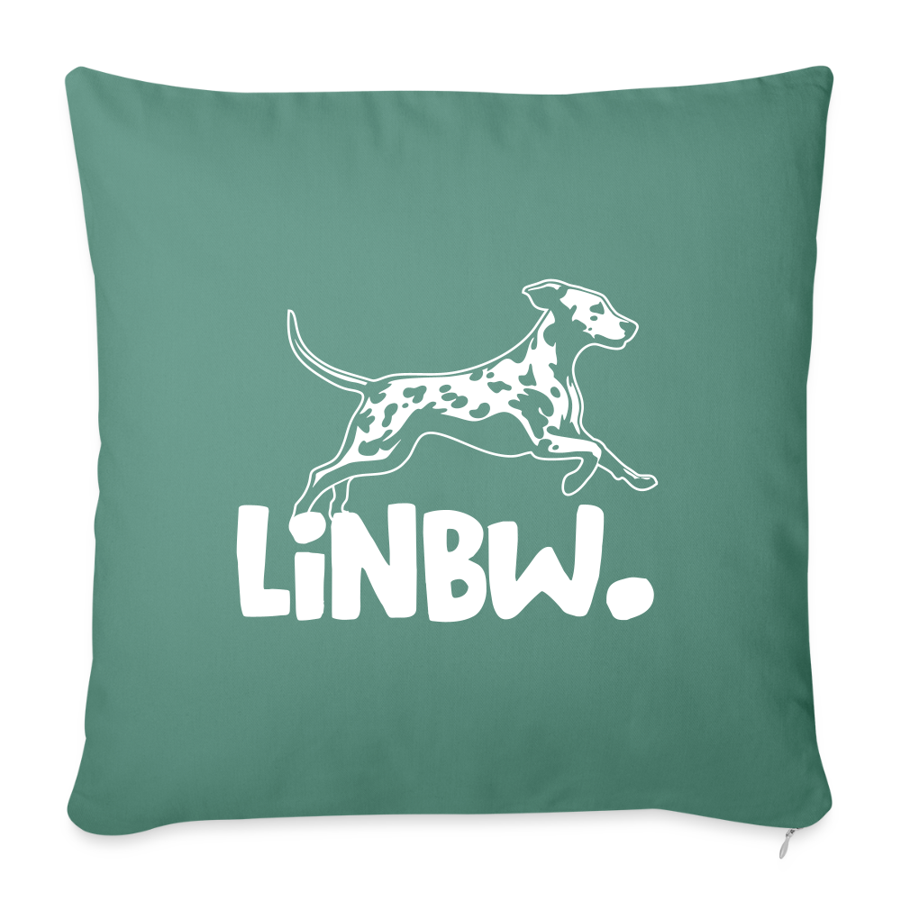 LiNBW. Kissen mit Füllung 45 x 45 cm - Tanngrün