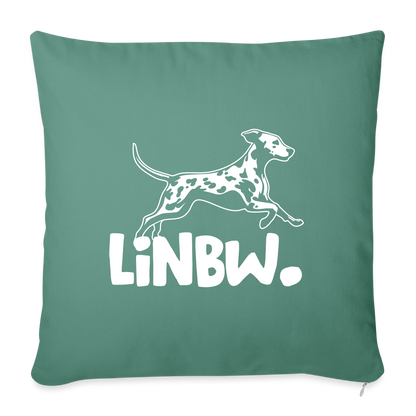 LiNBW. Kissen mit Füllung 45 x 45 cm - Tanngrün