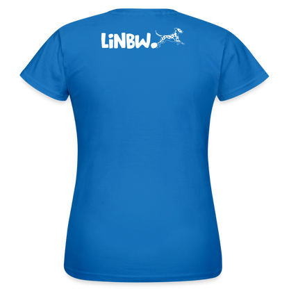 LiNBW. Frauen T-Shirt Life is not just black and white - Royalblau