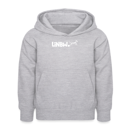 LiNBW. Kinder Hoodie Life is not just black and white - Hellgrau meliert