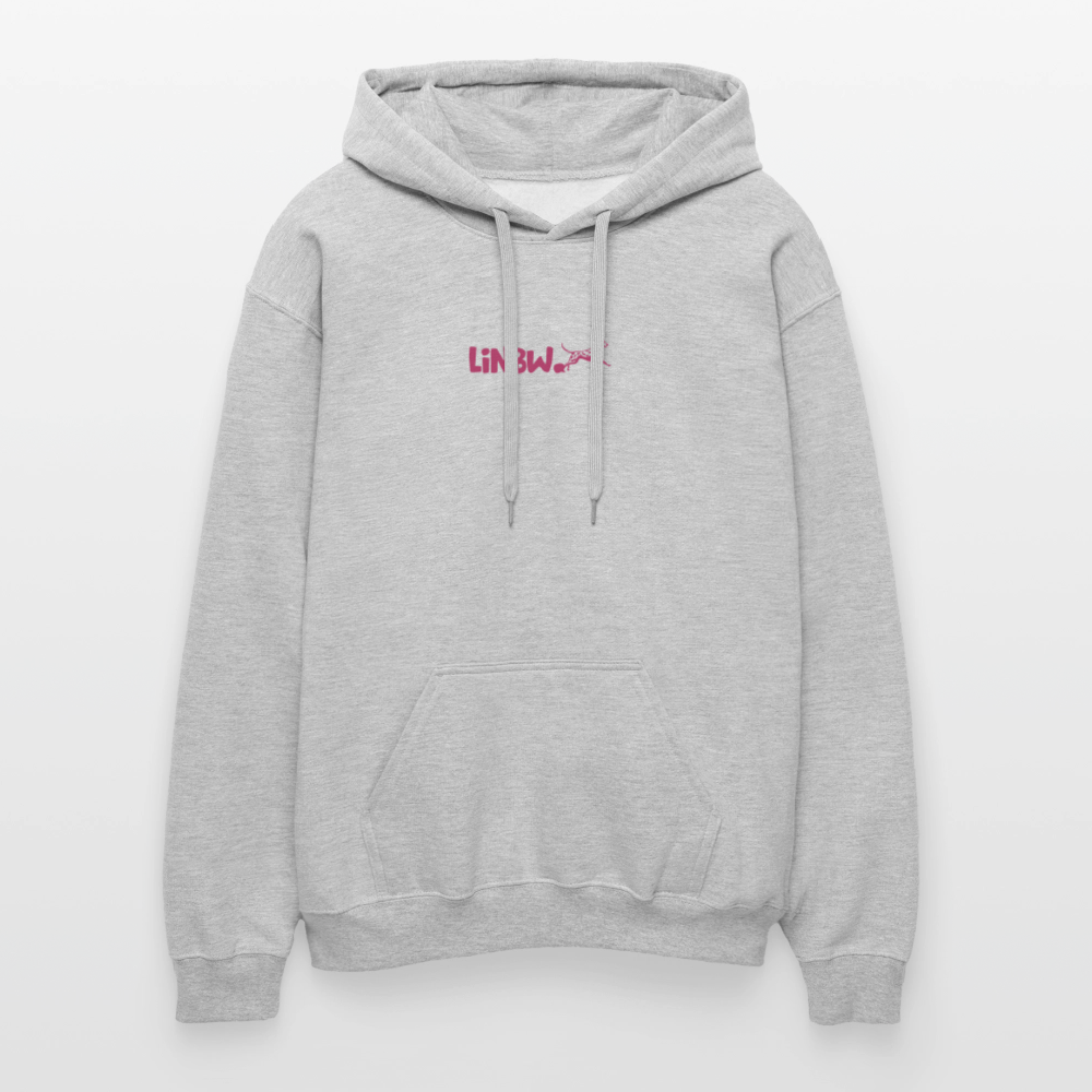 LiNBW. Männer & Frauen Hoodie Life is not just black and white - Hellgrau meliert