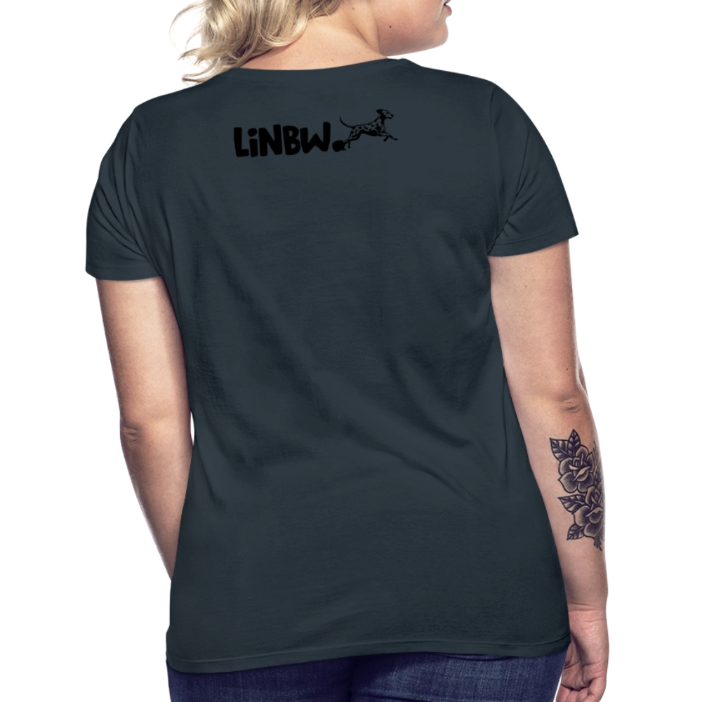 LiNBW. Frauen T-Shirt Life is not just black and white - Navy