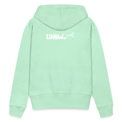 LiNBW. Frauen Hoodie Life is not just black and white - helles Mintgrün