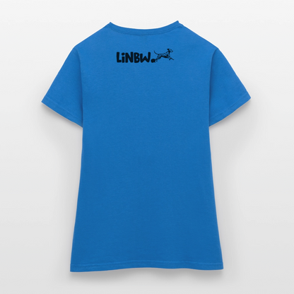 LiNBW. Frauen T-Shirt Dalmatiner Life is not just black and white - Royalblau