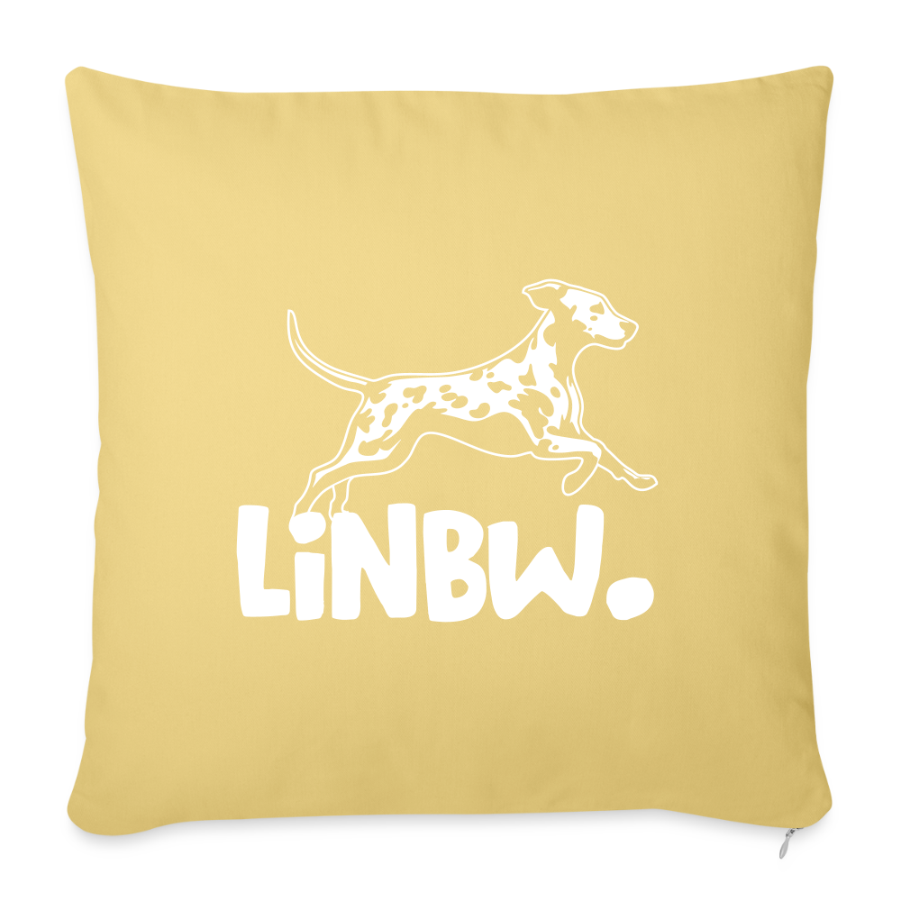 LiNBW. Kissen mit Füllung 45 x 45 cm - Hellgelb