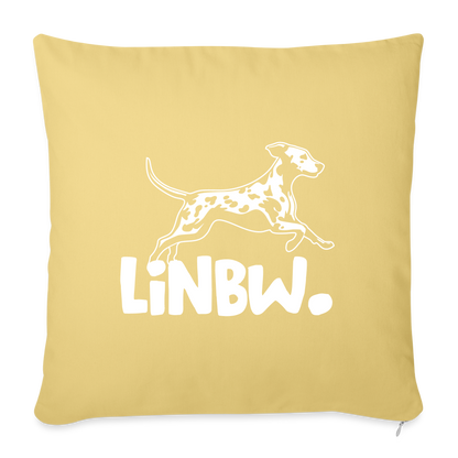 LiNBW. Kissen mit Füllung 45 x 45 cm - Hellgelb