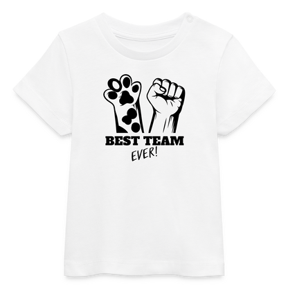 LiNBW. Baby T-Shirt Best Team Ever - Weiß