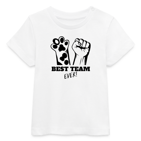 LiNBW. Baby T-Shirt Best Team Ever - Weiß