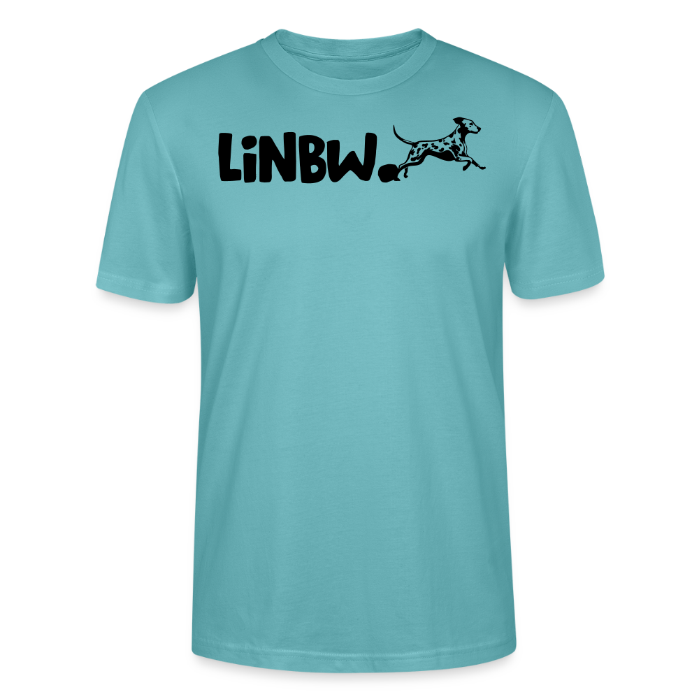 LiNBW. Männer T-Shirt Life is not just black and white - Pastelltürkis