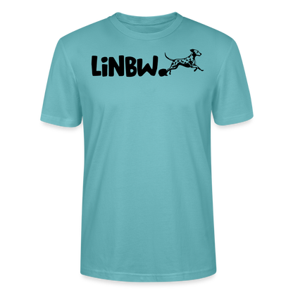 LiNBW. Männer T-Shirt Life is not just black and white - Pastelltürkis