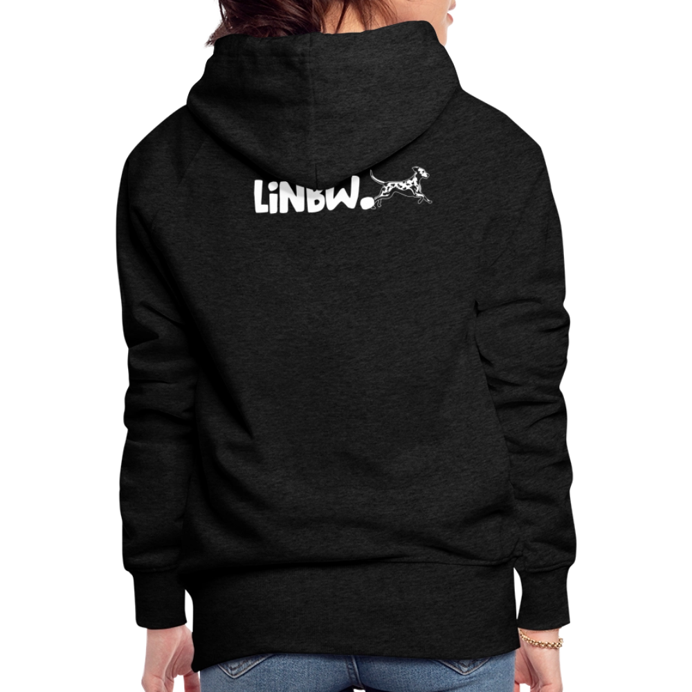 LiNBW. Frauen Hoodie Life is not just black and white - Anthrazit