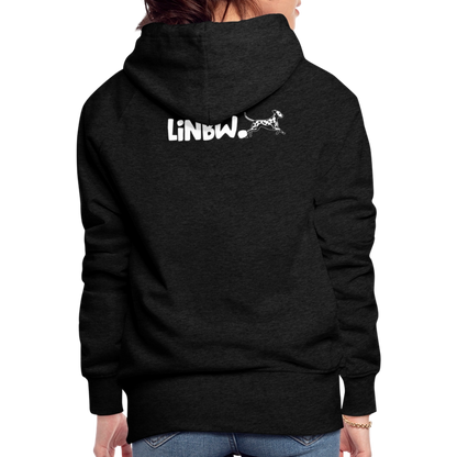 LiNBW. Frauen Hoodie Life is not just black and white - Anthrazit
