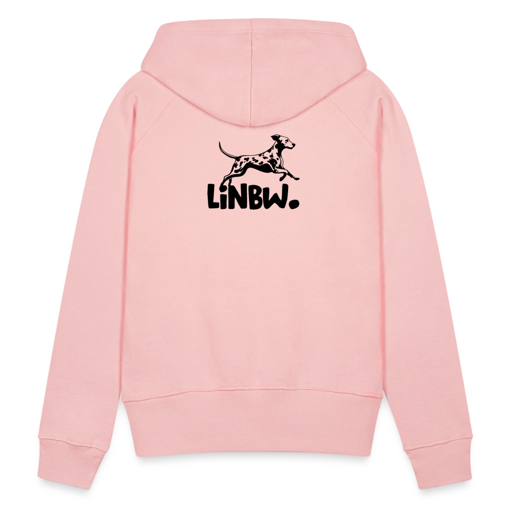 LiNBW. Frauen Hoodie Dalmatiner Life is not just black and white - Kristallrosa