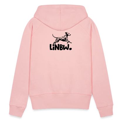 LiNBW. Frauen Hoodie Dalmatiner Life is not just black and white - Kristallrosa