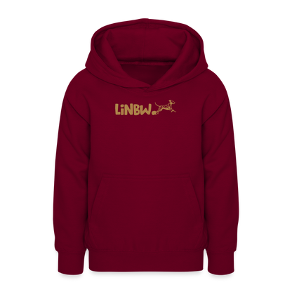 LiNBW. Teenager Hoodie Life is not just black and white - Bordeaux