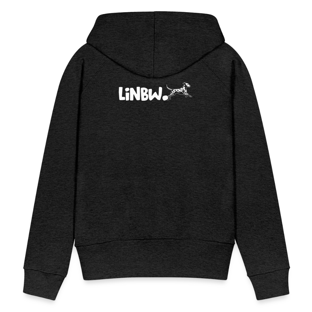 LiNBW. Frauen Hoodie Life is not just black and white - Anthrazit