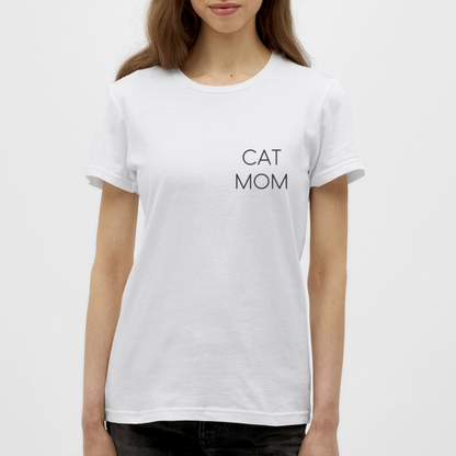 LiNBW. Frauen T-Shirt Stolzes Personal einer Katze - Weiß