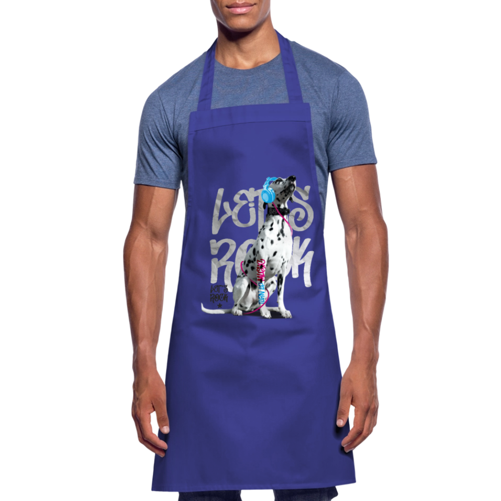 Kochschürze „Let’s Rock“ – Für Dalmatiner-Fans mit Rhythmus im Blut - Royalblau