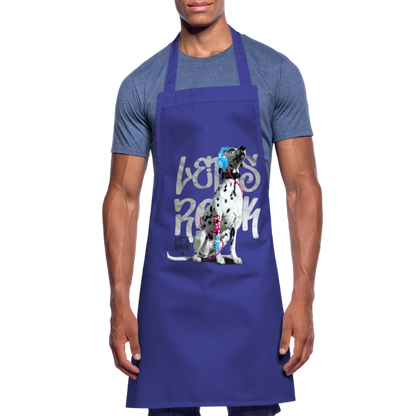 Kochschürze „Let’s Rock“ – Für Dalmatiner-Fans mit Rhythmus im Blut - Royalblau