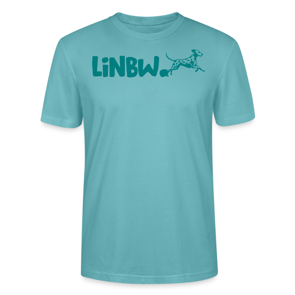 LiNBW. Männer T-Shirt Life is not just black and white - Pastelltürkis