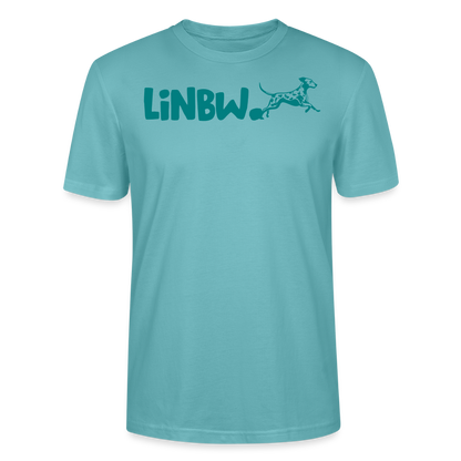 LiNBW. Männer T-Shirt Life is not just black and white - Pastelltürkis