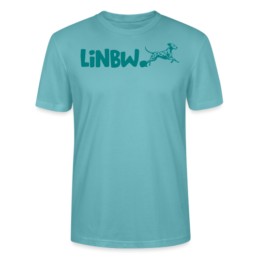 LiNBW. Männer T-Shirt Life is not just black and white - Pastelltürkis