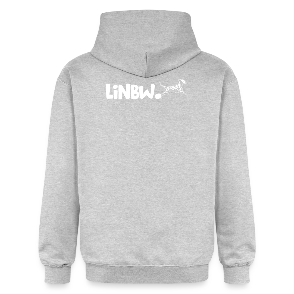 LiNBW. Männer & Frauen Hoodie Life is not just black and white - Hellgrau meliert
