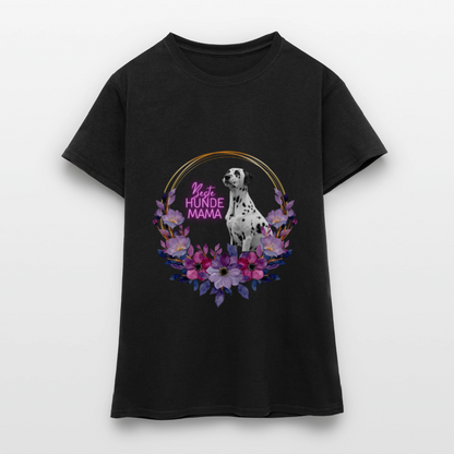 LiNBW. Frauen T-Shirt Beste Hundemama - Schwarz