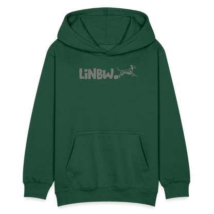 LiNBW. Teenager Hoodie Life is not just black and white - Flaschengrün