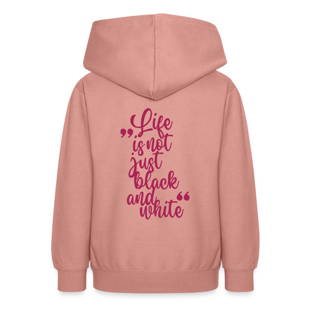 LiNBW. Teenager Hoodie Life is not just black and white - Altrosa