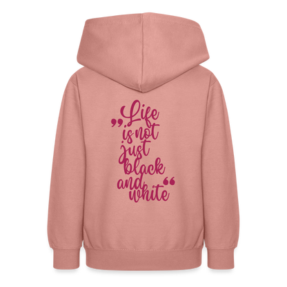 LiNBW. Teenager Hoodie Life is not just black and white - Altrosa