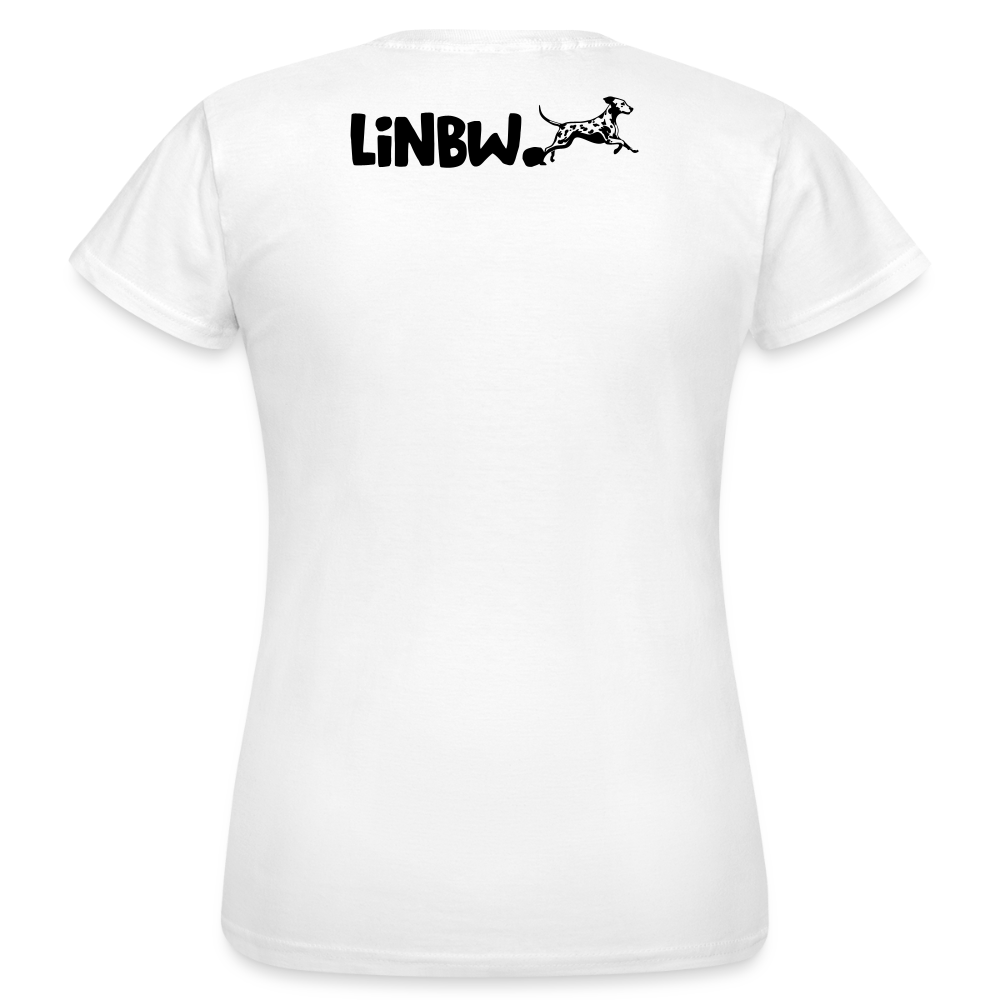 LiNBW. Frauen T-Shirt Life is not just black and white - Weiß