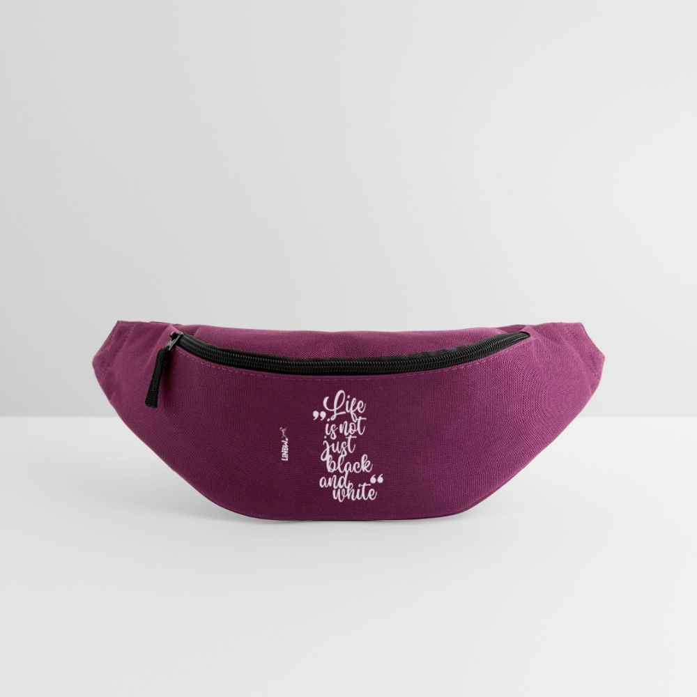 LiNBW. Gürteltasche Life is not just black and white - Burgunderrot