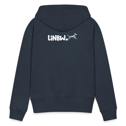 LiNBW. Frauen Hoodie Life is not just black and white - Navy
