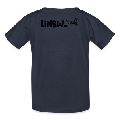 Kinder-T-Shirt – Life is not just black and white | Statement-Shirt mit Haltung - Navy