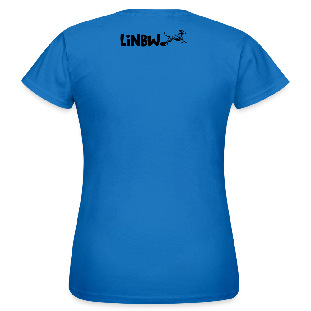 LiNBW. Frauen T-Shirt Dalmatiner Life is not just black and white - Royalblau