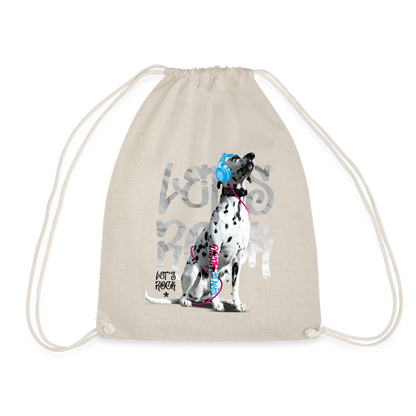 LiNBW. Turnbeutel Dalmatiner Let´s Rock - Natur