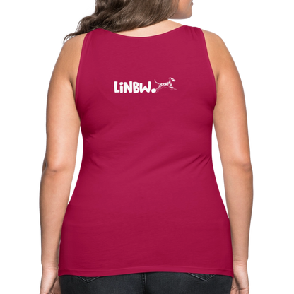 LiNBW. Frauen Tank-Top Life is not just black and white - dunkles Pink