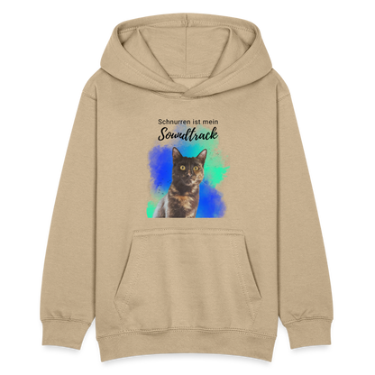LiNBW. Teenager Hoodie Schnurren ist mein Soundtrack - Sand