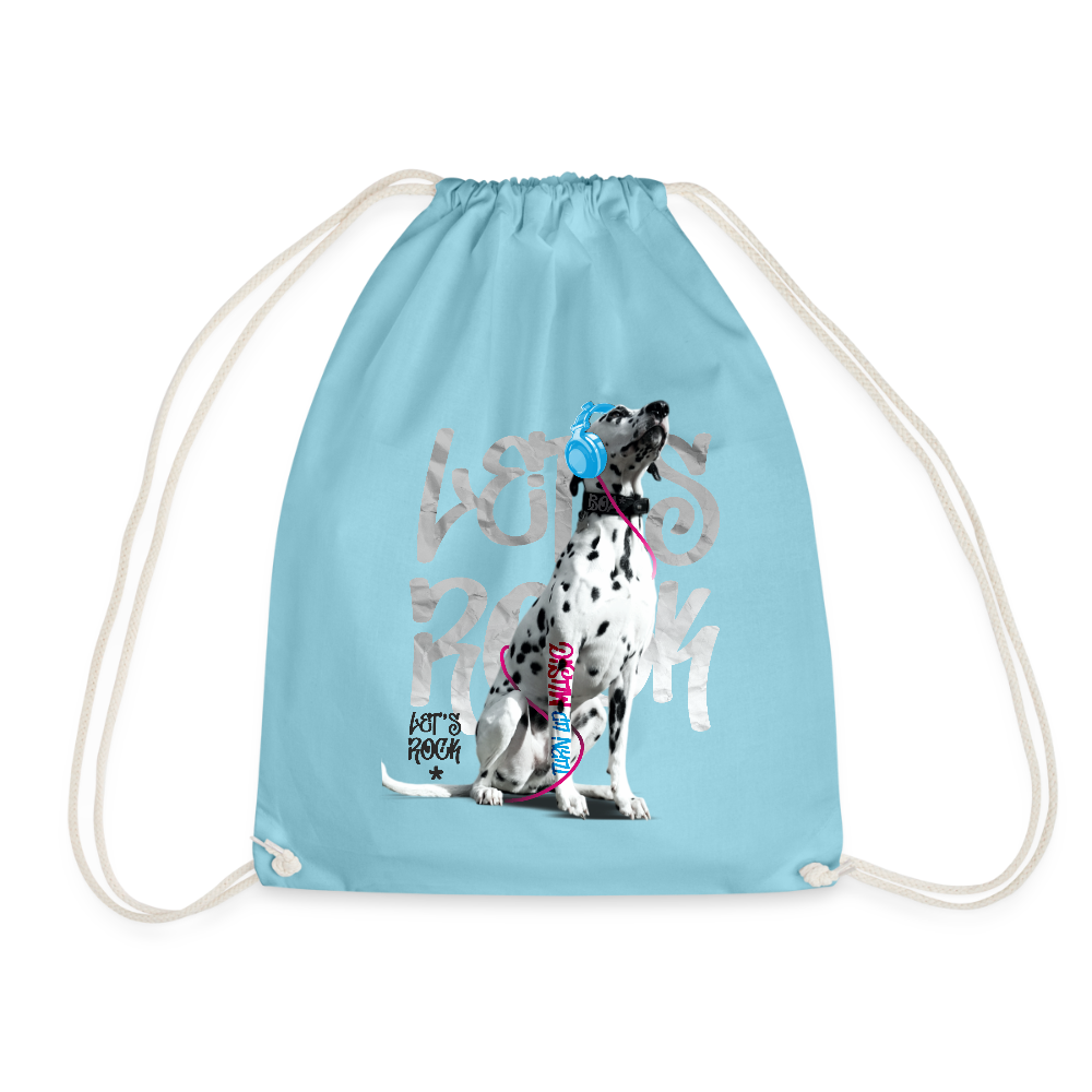 LiNBW. Turnbeutel Dalmatiner Let´s Rock - Aqua