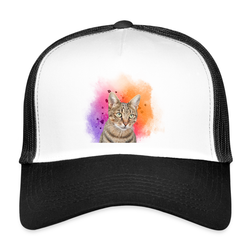 LiNBW. Cap Katze Pedro - Weiß/Schwarz