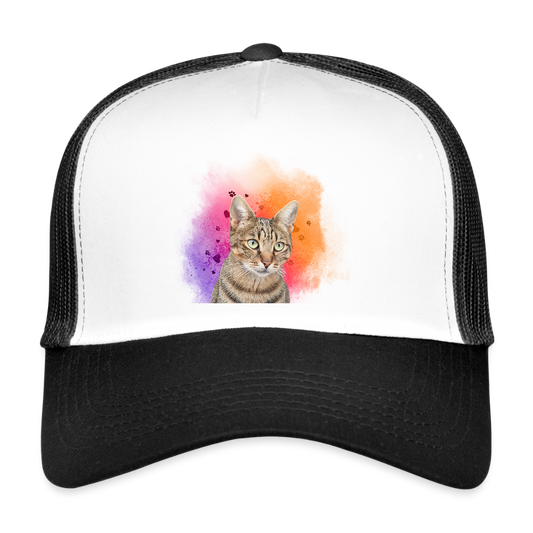 LiNBW. Cap Katze Pedro - Weiß/Schwarz