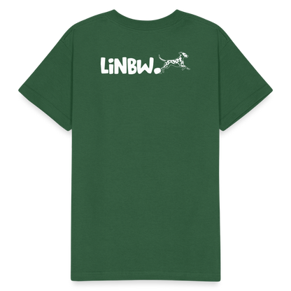 Kinder-T-Shirt – Life is not just black and white | Statement-Shirt mit Haltung - Flaschengrün